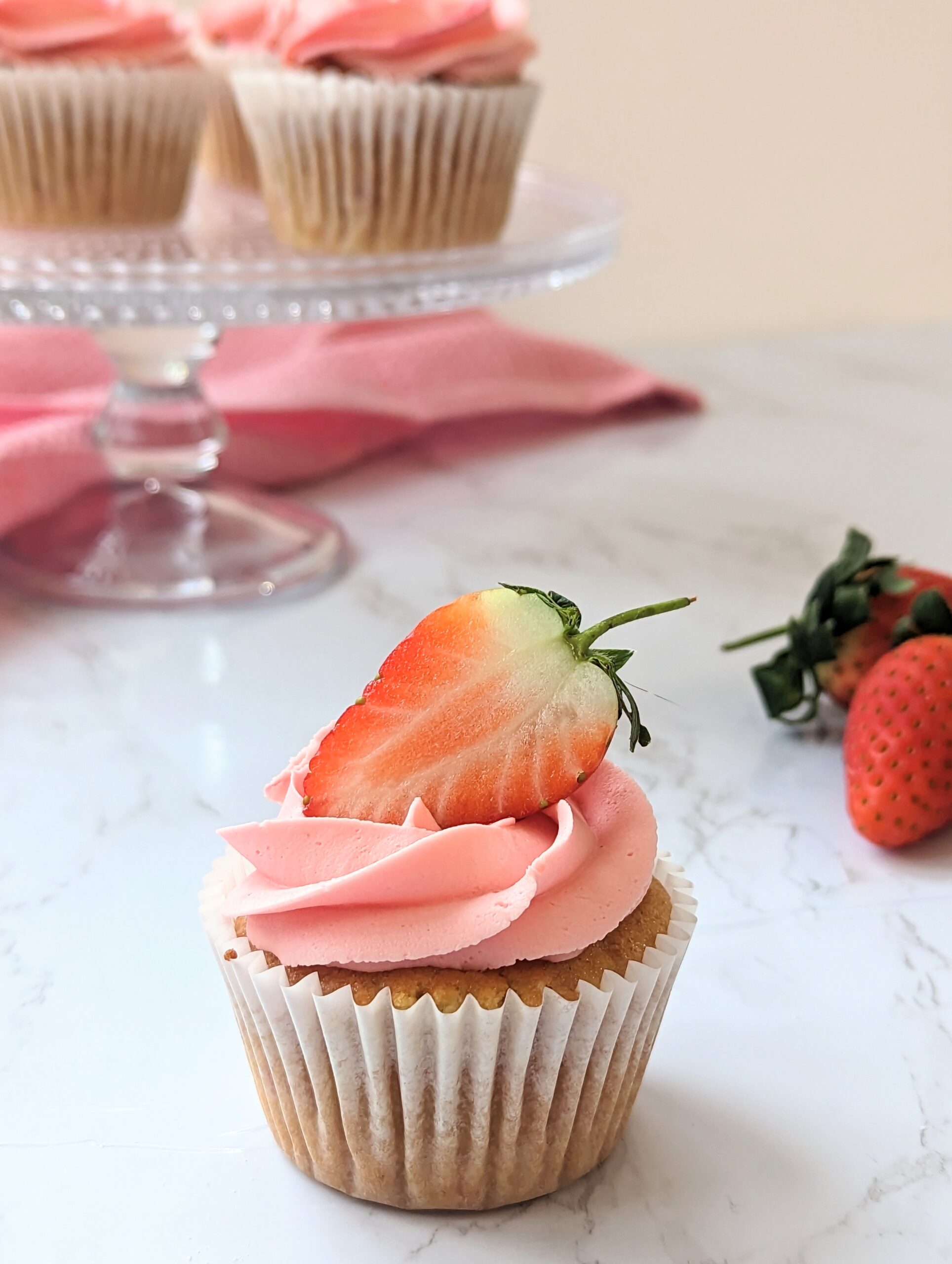 gluten and dairy free strawberry cupcakes