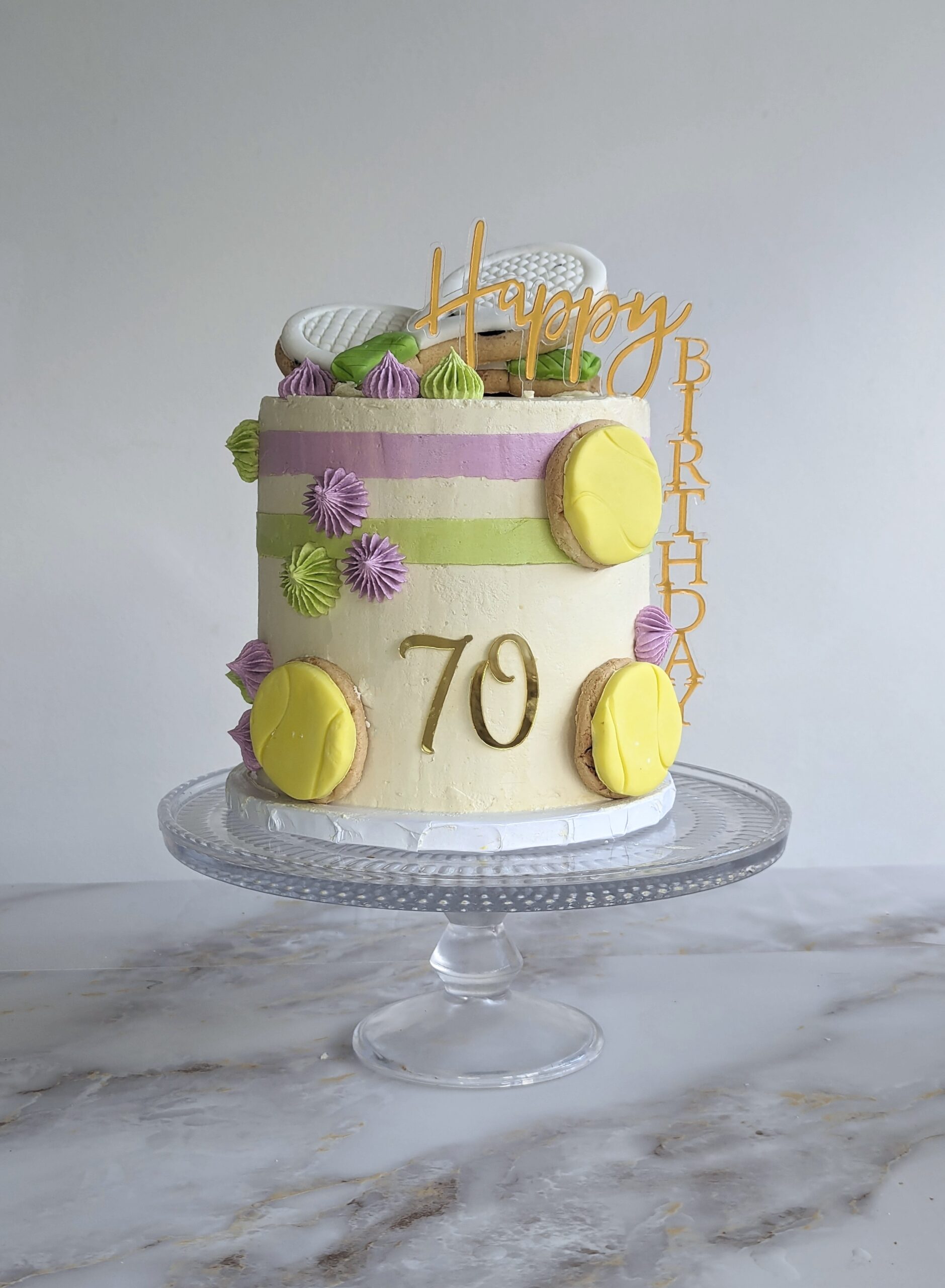 Tennis themed cake